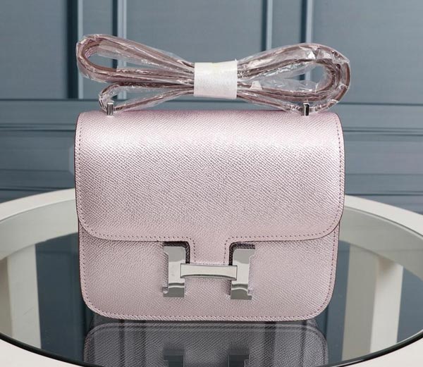 Herm&egrave;s愛(ài)馬仕法國(guó)原產(chǎn) （炫彩粉）constance康斯坦空姐包