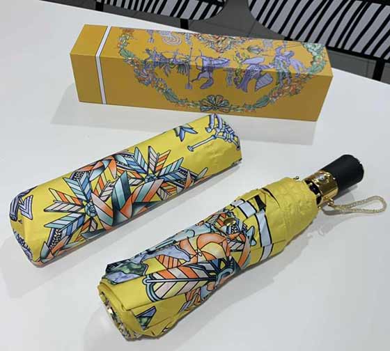 愛馬仕晴天傘 唯美抽象圖案藝術作品