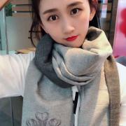 BURBERRY高等奢華時尚雙色圍巾