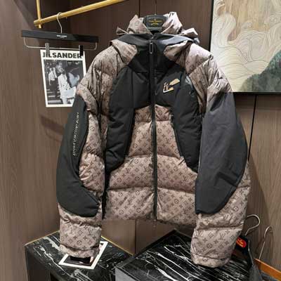 LV秋冬戶外防水防風90白鴨絨男款羽