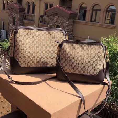 古奇休閑抖音爆款網(wǎng)紅包包chaopai帆布拼皮購物袋556737