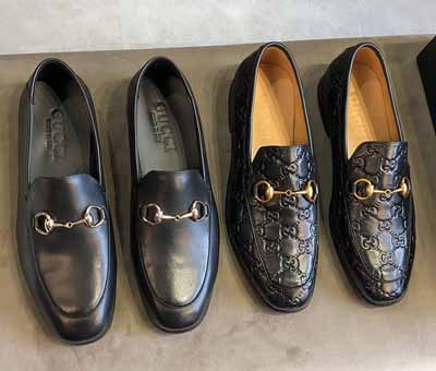 意大利GUCCI古奇時尚開邊珠原單代買男士商務皮鞋