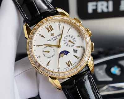 百達(dá)翡麗9100多功能機(jī)芯男士手表