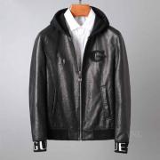 Givenchy紀梵希原單男士綿羊皮連帽皮衣外套 皮夾克