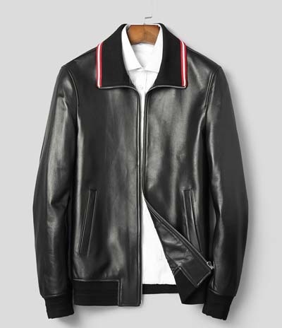 古奇官網同款2019新款真皮皮衣