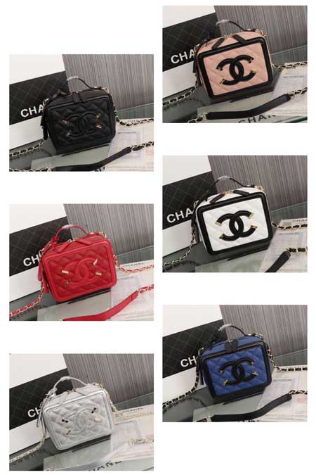 香耐爾原單皮牛皮mini迷你號化妝包