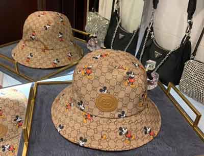 Gucci x disney 迪士尼聯(lián)名男女同款米奇漁夫帽 