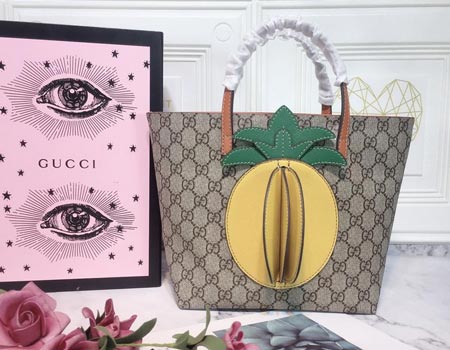 古奇gucci非常好看的小購物袋 小菠蘿童包580840