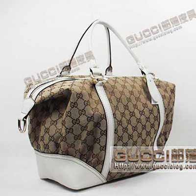 時尚女包189892白 女包 帆布配真皮手提包