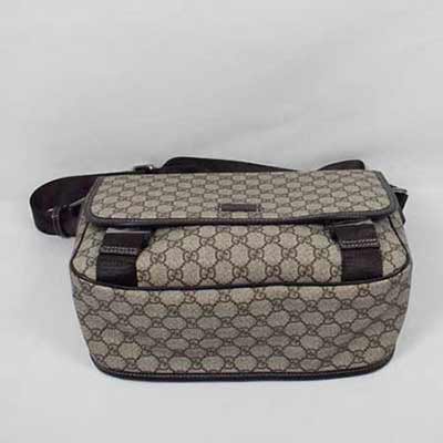古奇男包201732 新經典款GG花紋男士斜背包