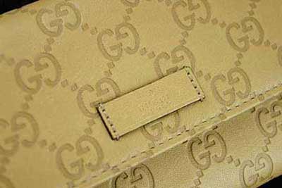 古琦熱消錢包 203573 AH01G 9815 古琦金黃色真皮中長款男女錢包