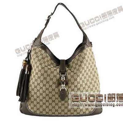 gucci古奇new jackie 竹節流蘇大號肩背包 單肩包 218491