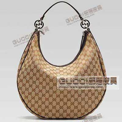 gucci女包 經典雙G圖案帆布女包 古奇圓底包232945