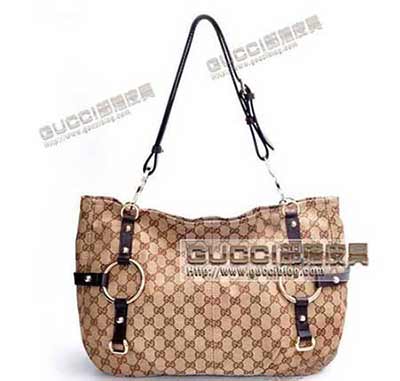 古奇女包247383杏 古奇帆布包單肩包 時(shí)尚尊貴女包