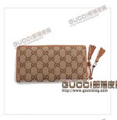 高等女士錢包 261393咖啡色 全拉鏈式皮夾