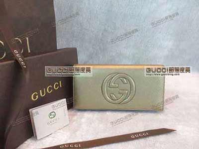 gucci女士錢包 長款韓版可愛 簡約款 282414金