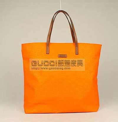 韓版潮流古奇帆布尼龍包 時尚壓花布料氣質購物女包295252桔色