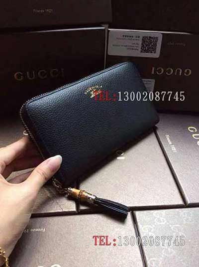 歐美大品牌牛皮長款大容量 全皮拉鏈真皮手拿錢包 307984黑