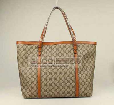 新款潮古奇女士手提包 古琦PVC材質(zhì)包袋單肩包女包309612309612棕PVC大號(hào)