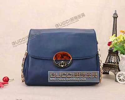 非歐洲真品代買 gucci單肩斜挎手提包 真皮女包 336781藍色