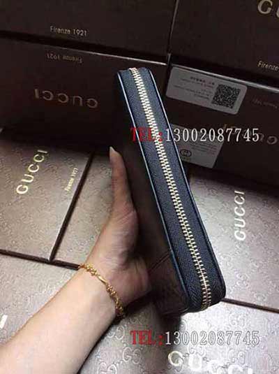 長款全皮錢包 女拉鏈錢夾 爆款牛皮手拿包 338598黑