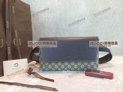 pvc男包 gucci男士休閑時尚背包 單肩包斜挎包潮男包 353431藍(lán)