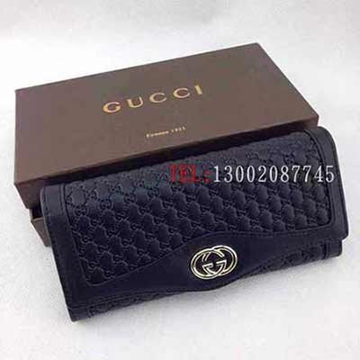 歐美高等女士長(zhǎng)款錢包時(shí)尚手拿包全皮壓花長(zhǎng)款拉鏈錢包 291132黑