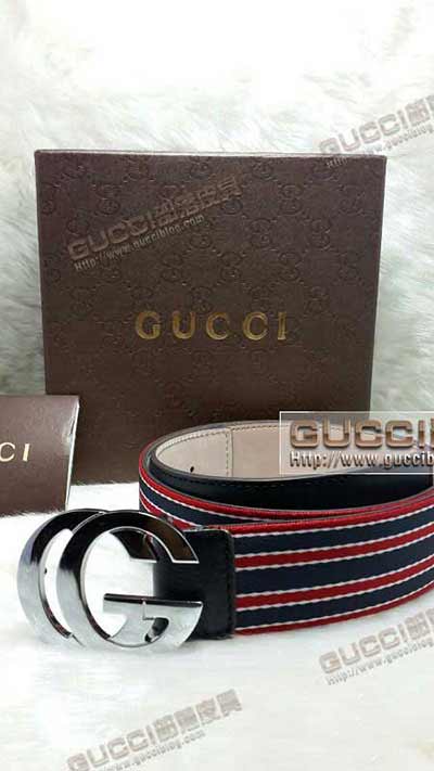 古奇織帶配牛皮褲腰帶銅扣腰帶三色皮帶男士皮帶G4144