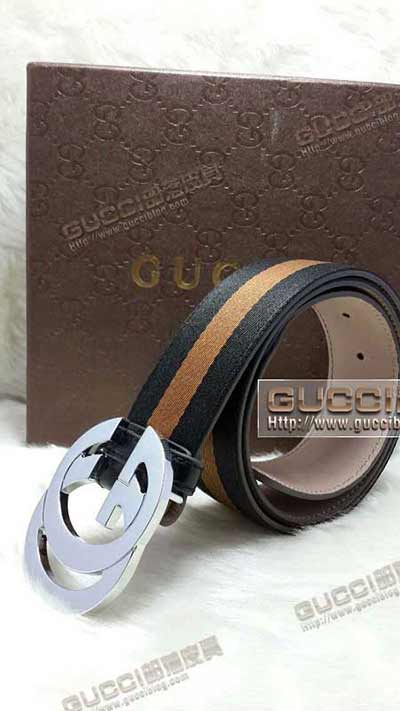 古奇男士高等商務頭層皮平滑扣皮帶 酷奇代買G417