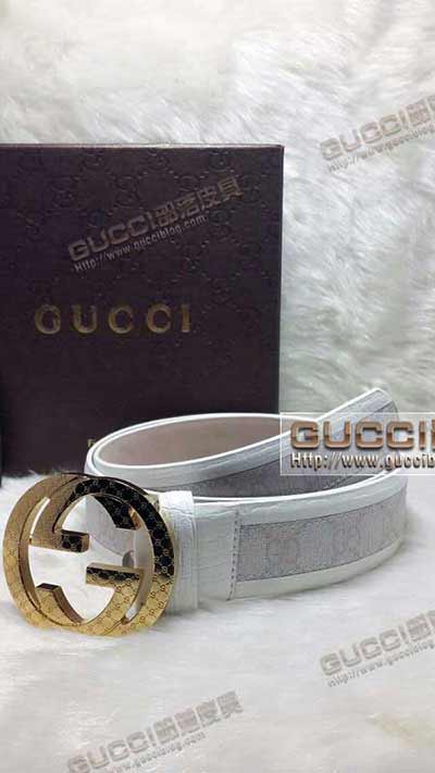 古琦平滑扣真皮腰帶真品代買酷奇男款G4181