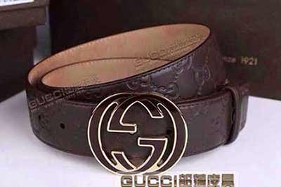 真品男士腰帶牛皮雙G扣皮帶 商務休閑G425 46