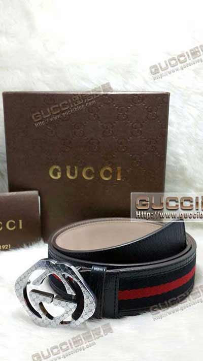 古奇男商務休閑平滑扣頭層牛皮銅扣皮帶G428