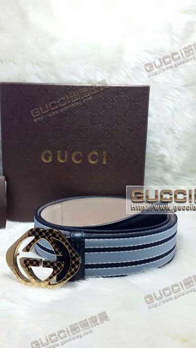 高等專賣店真品gucci男士商務休閑腰帶G442