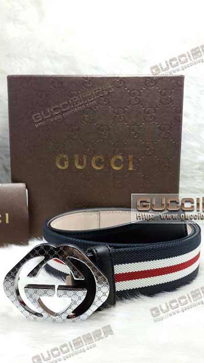 古奇男士真皮板扣帶頭腰帶 男士皮帶G471