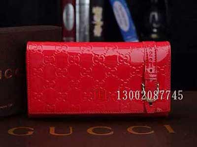 歐美大品牌錢夾 頭層牛皮 全皮壓花長款錢包 G872145紅