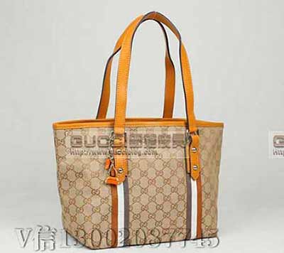 帆布配真皮 女士手提單肩包 時尚購物袋 137396