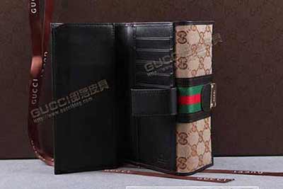 新款帆布女士錢包 長款三折休閑時尚錢夾 女搭扣韓版潮 150674杏布啡皮