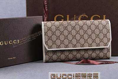 Gucci古奇錢包 男女長款搭扣經(jīng)典LOGO手拿包 163252白