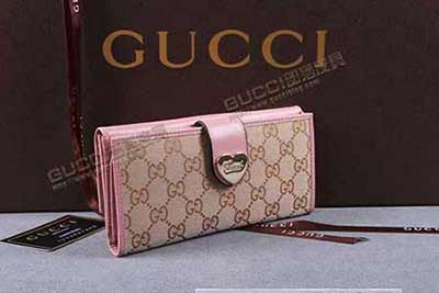 帆布真皮牛皮女士錢包 女搭扣潮長(zhǎng)款三折休閑時(shí)尚錢夾 203550淺杏布粉紅皮