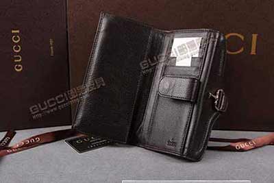 古奇長款三折女錢包 大容量真皮女式錢包 女錢夾 245430杏布啡皮