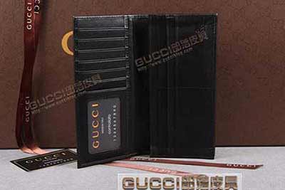 gucci 245887 黑光膠 古奇pvc錢包