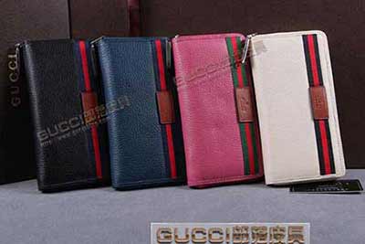269010 gucci全皮錢包 黑色 深藍(lán) 梅紅 米白