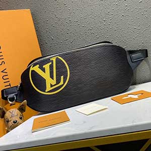 LV胸包M55131 男ins潮牌歐美經典老花腰包時尚斜挎包