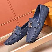 -LV高等代買 男士2018春款專柜同步發(fā)售 意大利進(jìn)口牛皮壓格皮面+原版立體官網(wǎng)同步壓花花紋壓塑 全進(jìn)口豬皮里 完全一比一復(fù)刻 官網(wǎng)1:1鞋底：原廠特供原版底 獨(dú)家活動(dòng)成型底超級(jí)舒適 原廠跟單貨 高