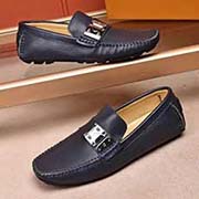 羊里路易威登·louisvuitton 2018春夏專柜GLORIA系列款 原廠特供皮料生產 原版楦型。以遍布鞋面的Monogram壓紋等精致工藝細節展現優雅風貌的經典開車套腳休閑鞋 意大利進口小牛皮