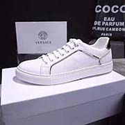 VERSACE 范思哲2018SS 春夏新夏季韓版休閑鞋 專柜櫥窗款!面料采用牛皮面料 后根海棉包邊領口不割腳 專柜級別版型 精良五金美杜莎人頭 時尚設計 羊皮內里舒爽透氣 精良上腳效果 車工精湛。