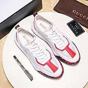  GUCCI古奇 中碼以下建議拿小一碼 男碼38/4445可以訂做 等級：高品質 材料：頭層牛皮 配彈力網 羊皮內里。原版橡膠大底 款式類別：休閑鞋百搭舒適 顏色：白