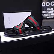  高質量拖鞋Gucci超炫人氣款-古弛1:1涼拖鞋官網同步。正規鞋廠出品 原裝特色織帶 高品質涼拖 原版大底 清涼一夏 正碼：38-44 黑色。