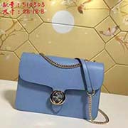 gucci古奇GUCCI新款性價(jià)比非常高 全牛皮質(zhì)感極佳 厚實(shí)且高韌性. 肯定是今年火的系列. 吸引人的還是蓋子上的五金Logo 這是經(jīng)典的記憶 非常精致款號(hào): 510303尺寸：寬28*高18