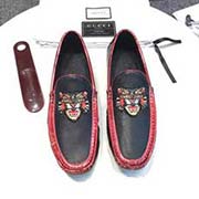  GUCCI高等代買 男士2018HK專柜同步發售。意大利進口牛皮+真皮內里 鞋底：原廠特供原版底 獨家活動成型底超級舒適 原廠跟單貨 高品質 細節決定品質38-45